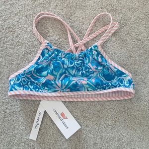 Vineyard Vines girls bikini top reversible new!